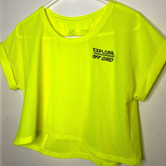 Neon net crop top…New!! - Picture 1 of 3